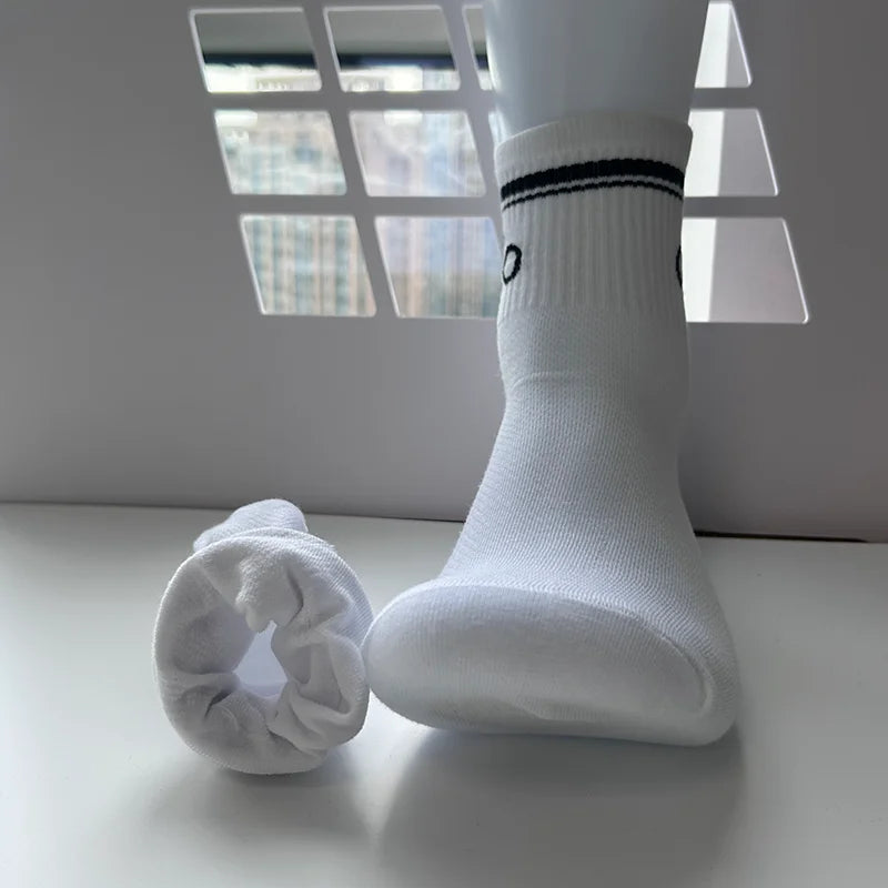 1/3/5 Pairs A* Mid Tube Yoga Socks Premium Cotton Unisex Breathable Comfortable Fitness Socks Set for Yoga Gym Sports All Season-belleandkai.com