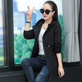 Hooded Coat Jacket for Middle-Aged Mothers Loose Elastic Waist Spring Autumn Zipper Open Cardigan Style Women's Clothing-belleandkai.com