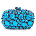 WHTUOHENLarge Silver Stones Wedding Dress Purses Women Bridal Crystal Handbags Rhinestone Party Prom Evening Clutches Minaudiere-belleandkai.com