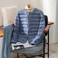 2023 New Arrivals Autumn Winter Warm Women White Duck Down Slim Jackets Female Fashion Ultra Lightweight Packable Puffer Coats-belleandkai.com