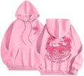 Fashionable Sporty Hoodie Casual Shoulder-Length Sleeve Printed Comfortable Polyester Women's Sweatshirt Trendy Streetwear-belleandkai.com