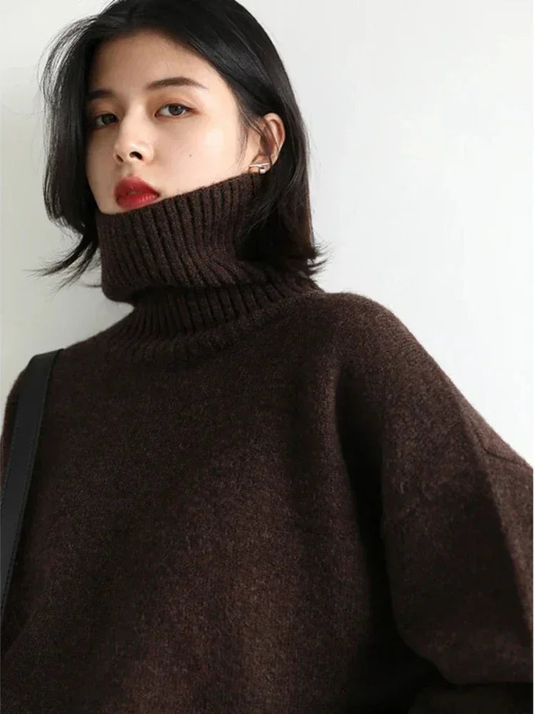 Women's Sweater Autumn Winter New  Clothes for Women Warm Solid-belleandkai.com