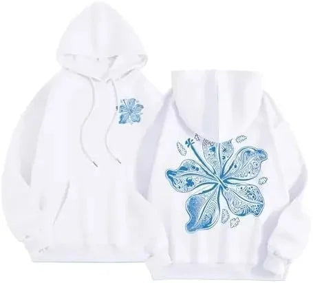 Fashionable Sporty Hoodie Casual Shoulder-Length Sleeve Printed Comfortable Polyester Women's Sweatshirt Trendy Streetwear-belleandkai.com