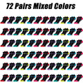 6-96 Pairs Unisex Color-Coordinated Quick-Dry & Sweat-Absorbent Running/Casual Sports Socks Low-Top Breathable 36-42-belleandkai.com