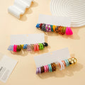 60pcs Korean Version Simple Acrylic Earring Set for Women's Fashion, Colorful and Versatile Earrings and Earrings-belleandkai.com