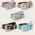 Stylish Rhinestone Western Cowgirl Style Y2K Belt Sparking Pu Leather BB Belts Jeans Dress Accessories For Women-belleandkai.com