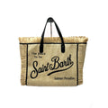 Saint Barthes European and American New Women's Large Capacity Leisure Travel Cowboy Blue Handmade Tassel Handbag-belleandkai.com