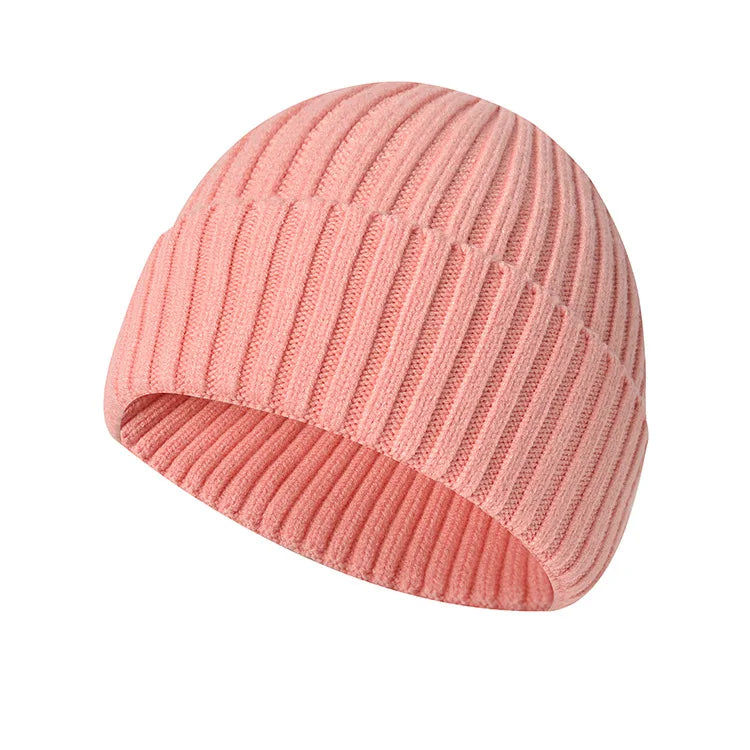 Winter Yarn Knitted Fabric Keep Warm Think Hat For Adult Unisex Skullies & Beanies-belleandkai.com