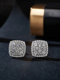 Cushion Earrings Moissanite Stud Earring for Woman Full Diamond Earring Engagemet New 2025-belleandkai.com