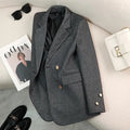 Luxury Brand Blazers Women Clothing Autumn Winter Jacket Button Office Ladies Coat Design Jacket Long Sleeve Outerwear Suits New-belleandkai.com