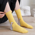 10 Pairs Cartoon Women Socks Fashionable And Versatile Cute Design Funny Goose Breathable Soft Comfortable Women Casual Socks-belleandkai.com