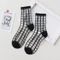Women's Summer Socks Thin & Breathable Ankle Socks | Striped/Transparent/Plaid/Dots Pattern, Casual Socks for Women (10Pair)-belleandkai.com
