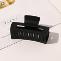 Simple Frosted Shark Hair Claws Candy Color No Slip Large Square Cross Shaped Jaw Clip For Women Girls Thin Thick Long Hair-belleandkai.com