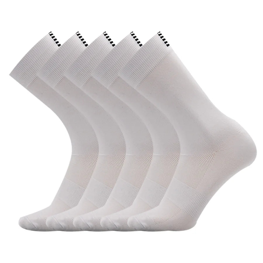 1/5/10/20pair Mid-Calf Athletic Socks For Cycling Running, Sweat-absorbing Breathable Sports Socks For Men Women-belleandkai.com