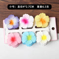 6Pcs Fashion Colorful Transparent Flower Small Hair Claw Clips clamp Hairpin Barrette for Thick Thin Hair Accessories for Women-belleandkai.com