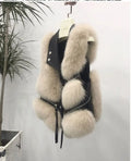 Fur Coat Women's Vest Short Clothing Autumn Winter Patchwork Slim Fashion Versatile-belleandkai.com