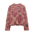 Autumn And Winter New Small Fragrant Style Sweet Loose Texture Single breasted Multi color Knitted Cardigan Women's Coat-belleandkai.com