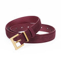 New Luxury Double Genuine Leather Belt for Women Jeans Casual Dress Square Alloy Buckle Ladies Trendy Belts Fashion Waistband-belleandkai.com