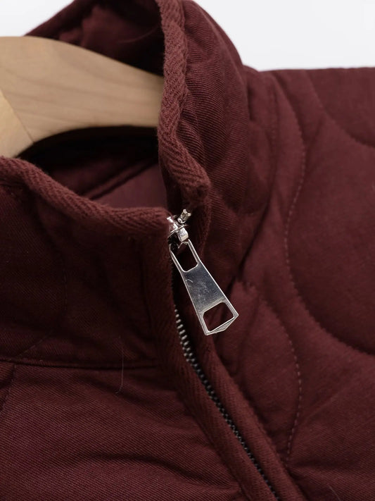 BSK&TRAF2025 Autumn New Collection Women's Simple Series Multi color Selection Stand up Collar Quilted Warm Cotton Jacket Coat-belleandkai.com