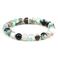 Men Energy Beaded Bracelet 8mm Natural Tiger Eye Stone Lava Rock Agates Stretch Bracelets Bangle Women Yoga Healing Jewelry Gift-belleandkai.com
