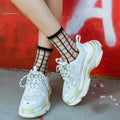 Women's Summer Socks Thin & Breathable Ankle Socks | Striped/Transparent/Plaid/Dots Pattern, Casual Socks for Women (10Pair)-belleandkai.com