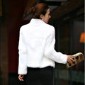 2025 New Genuine Rabbit Fur Coat Women Full Pelt Real Rabbit Fur Jacket Winter Fur Overcoat Customized Big Size Mandarin Collar-belleandkai.com