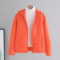 2024 New Winter Women Candy Color Down Cotton Jackets Light Weight Windproof Hooded Warm Outwear Coat Puffer Quilted Parkas-belleandkai.com