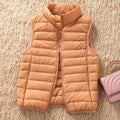 12 Colors 90% White Duck Down Women Sleeveless Jackets 2023 New Arrivals Female Ultra Lightweight Packable Vest Women Coats-belleandkai.com
