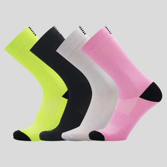 1/5/10/20pair Mid-Calf Athletic Socks For Cycling Running, Sweat-absorbing Breathable Sports Socks For Men Women-belleandkai.com