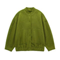 TRAFZA 2025 Women's Winter Street Jacket Solid Color Pocket Single-Breasted Jacket Women's Versatile Casual Jacket Cardigan Top-belleandkai.com