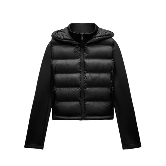 2024 Winter New Arrival TRAF Women's Lightweight Warm Down Jacket with Long Sleeves and Zippered Hooded Sports Coat 4391742-belleandkai.com