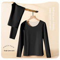 1Set Women's Thermal Underwear Set Seamless Thick Double Layer Warm Lingerie Winter Long Sleeve Bottoming Thermal Clothing Sets-belleandkai.com
