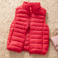 12 Colors 90% White Duck Down Women Sleeveless Jackets 2023 New Arrivals Female Ultra Lightweight Packable Vest Women Coats-belleandkai.com