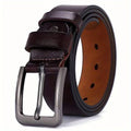Plus Size 105 110 120 130 140 150 160 170cm Belt for Men Women Genuine Leather Alloy Metal Pin Buckle Waist Betls Straps-belleandkai.com