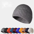 Winter Yarn Knitted Fabric Keep Warm Think Hat For Adult Unisex Skullies & Beanies-belleandkai.com