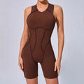 Women Tracksuit Sports Overalls Padding Sporty Jumpsuit Sportswear Woman Gym Set Sleeveless Yoga Clothing Suit for Fitness Set-belleandkai.com