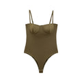 Zevity 2025 Women Sexy Spaghetti Strap Inner Style Beach Wear Bodysuits Ladies Soft Slim Swimsuit Playsuits Mujer Rompers LS9043-belleandkai.com
