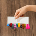 60pcs Korean Version Simple Acrylic Earring Set for Women's Fashion, Colorful and Versatile Earrings and Earrings-belleandkai.com