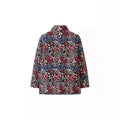 New Turtleneck Casual Coat Women Cotton Fashion Jacket Print Long Sleeve Zipper Thick Warm Women Jacket Retro Chic Clothes-belleandkai.com