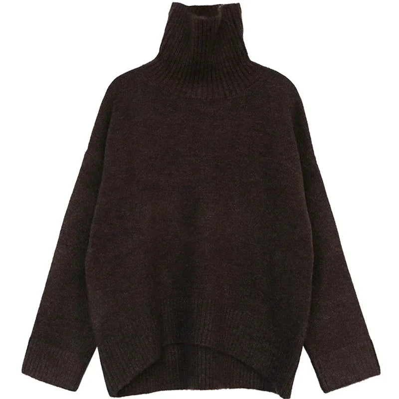 Women's Sweater Autumn Winter New  Clothes for Women Warm Solid-belleandkai.com