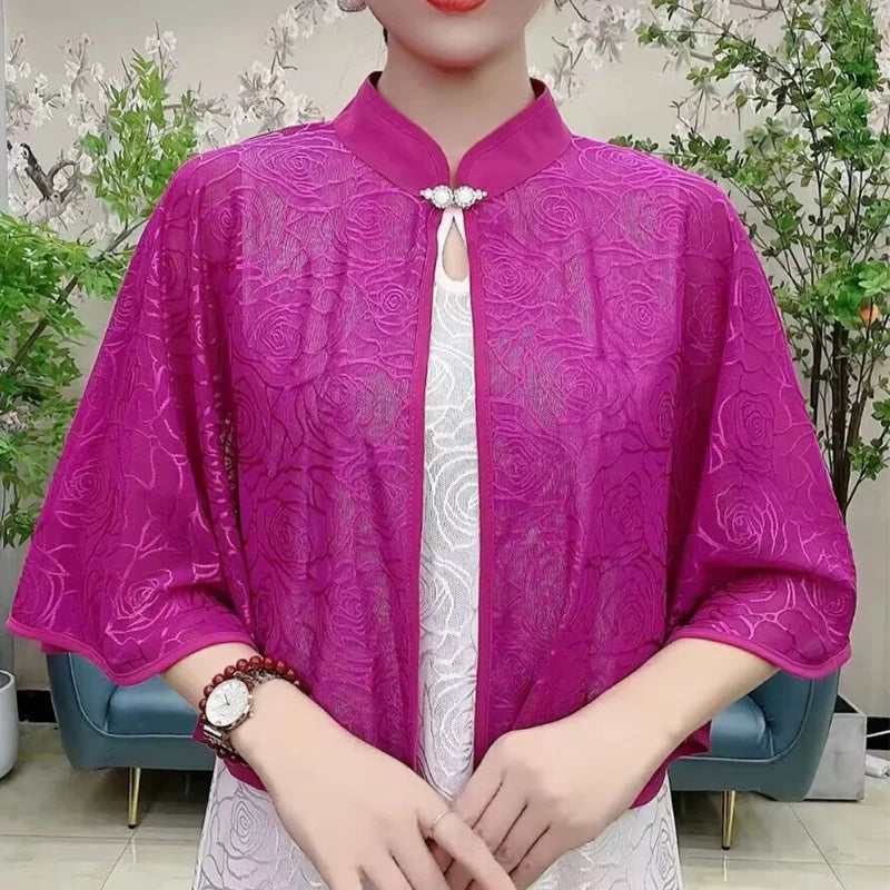 Cloak Summer Capes Ponchos Coats Fashion Clothes Women Clothing Tops Streetwear Party Vintage Casual Elegant Outerwear-belleandkai.com