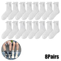 Magnetic Socks with Hands Women Men Fashion Black White Funny Cute Cartoon Eyes Couple Mid-tube Socks for Gifts-belleandkai.com