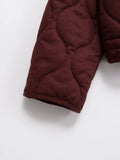 BSK&TRAF2025 Autumn New Collection Women's Simple Series Multi color Selection Stand up Collar Quilted Warm Cotton Jacket Coat-belleandkai.com