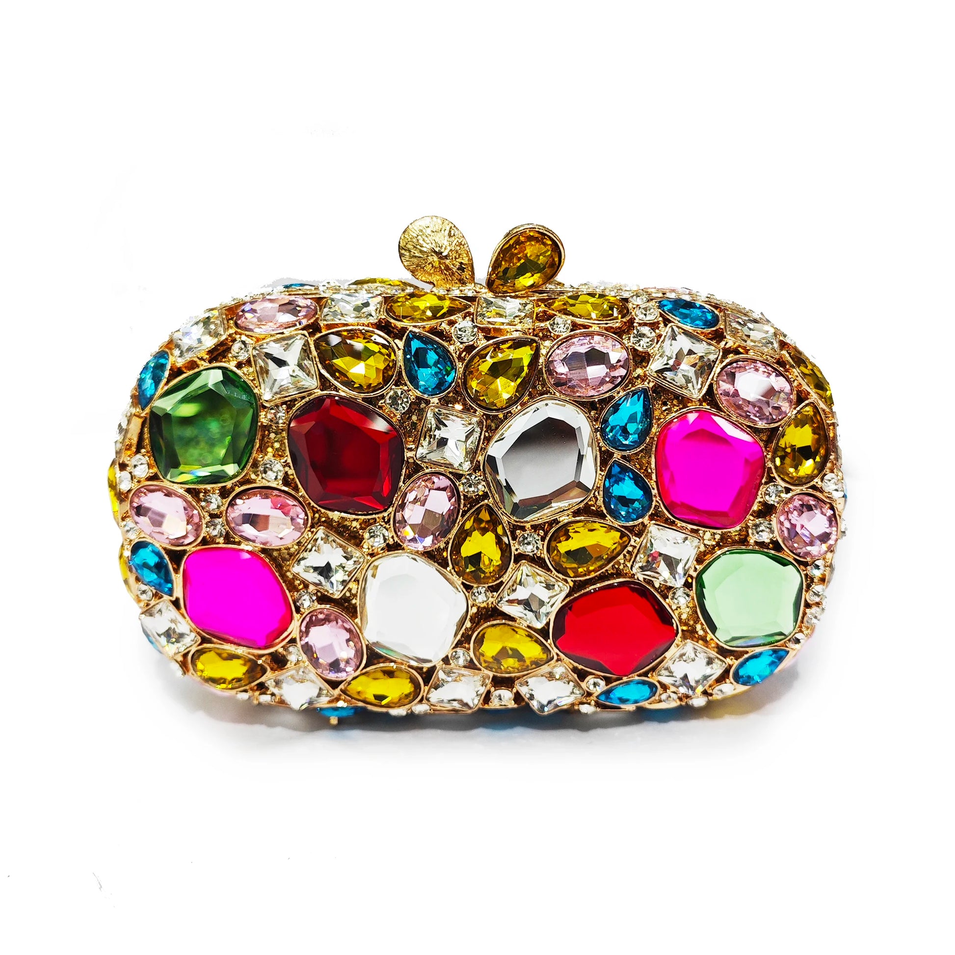 WHTUOHENLarge Silver Stones Wedding Dress Purses Women Bridal Crystal Handbags Rhinestone Party Prom Evening Clutches Minaudiere-belleandkai.com