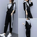 Plus Size Women's Casual Sportswear Hoodie Set Two Piece Loose Fit Outfit Autumn Collection Comfortable Breathable Clothing-belleandkai.com