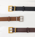 New Luxury Double Genuine Leather Belt for Women Jeans Casual Dress Square Alloy Buckle Ladies Trendy Belts Fashion Waistband-belleandkai.com