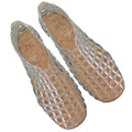 Women Jelly Flats Lightweight Breathable SlipOn Ballet Flats for Summer Beach and Outdoor Travel-belleandkai.com