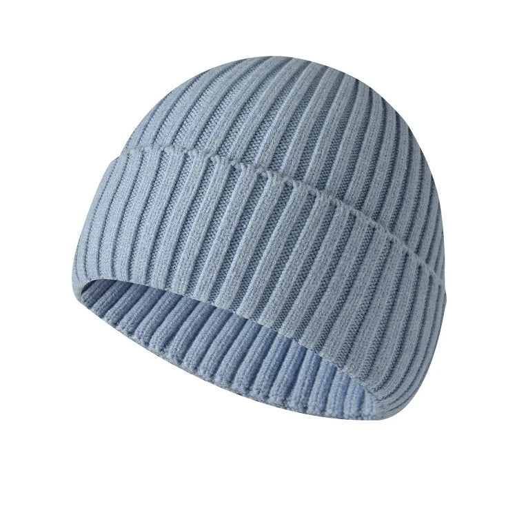 Winter Yarn Knitted Fabric Keep Warm Think Hat For Adult Unisex Skullies & Beanies-belleandkai.com