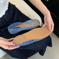 Women Jelly Flats Lightweight Breathable SlipOn Ballet Flats for Summer Beach and Outdoor Travel-belleandkai.com