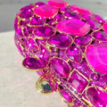 Alizekerr Glass Crystal Evening Bags Women 2025 Luxury Designer Gorgeous Sparkling Rhinestone Clutch Purses Bridal Wedding Party-belleandkai.com